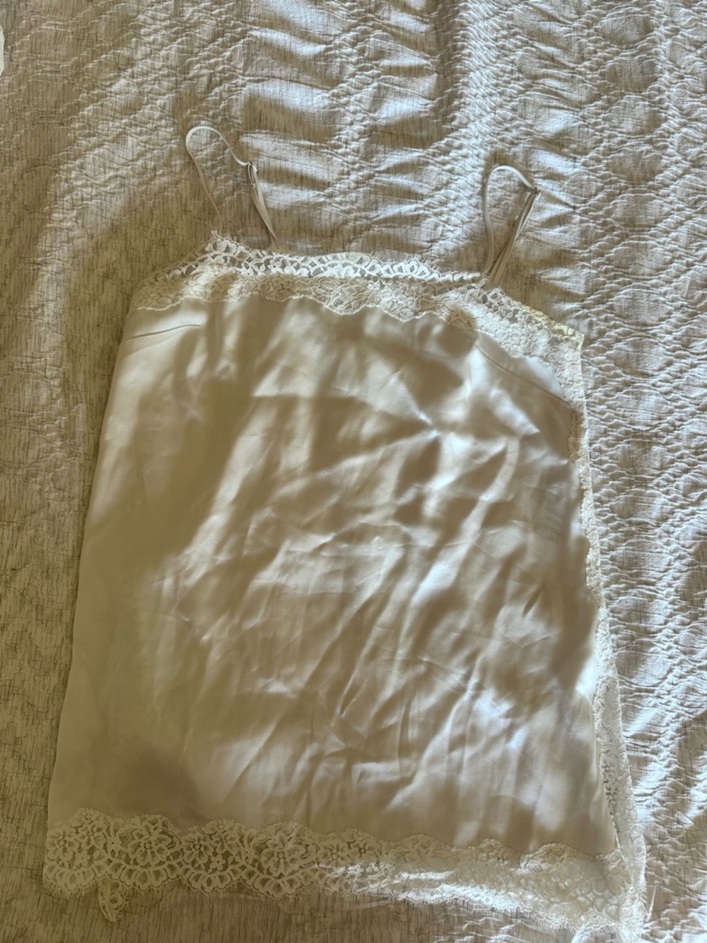 Aritzia Lace-Trim Ivory/Cream Camisole